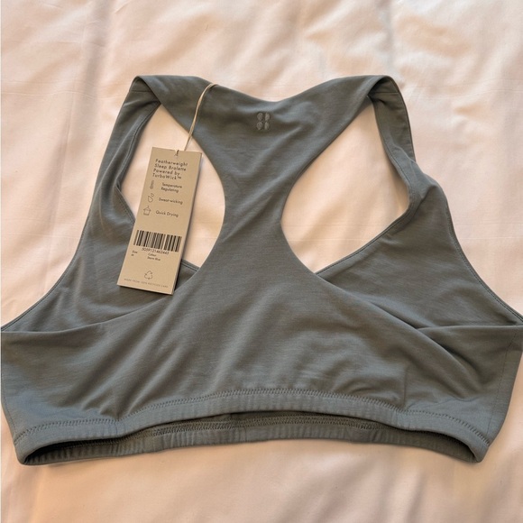 Sweaty Betty Grey leisure Bra Racerback Design - Picture 3 of 3